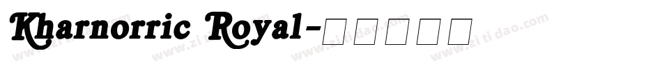 Kharnorric Royal字体转换